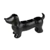 Soporte de Cerámica para Cepillo de Dientes Eléctrico Dachshund Estante de Almacenamiento Lavabo Cepillo de Dientes Pasta de Dientes Organizador de Brochas de Maquillaje Base de Soporte