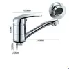 Grifo Giratorio de Caño Largo Transfronterizo, Grifo de Lavabo Caliente y Frío de Escritorio, Grifo de Agua Caliente y Fría de Base de Herradura de Agujero Único