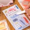 Libro de Pegatinas con Estilo Vintage Japonés, Material Desprendible y Adhesivo para Decoración de Diarios, Registros Diarios, Patrones Pequeños
