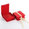Bolsa Festiva de Boda Grande Roja Personalizada de Fábrica Juego de Bolsas de Terciopelo de Microfibra de Alto Valor Cartón para Embalaje de Joyería