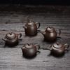 Mini Bule de Argila Roxa, Bule Pequeno de Bolso para Ponta dos Dedos, Pequeno Brinquedo de Chá, Ornamento de Animal de Chá, Conjunto de Chá Kung Fu, Pode Ser Usado para Cultivo de Chá, Atacado
