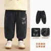 Pantalones de invierno forrados de polar para niño Kaka Panda, pantalones largos cálidos de otoño e invierno para niños, ropa de invierno para niñas, pantalones para bebé y niño pequeño