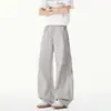 Pantalones Casuales Rectos Sueltos de Otoño Adelgazantes Funcionales para Exteriores Bolsillos Grandes Pantalones tipo Guadaña de Moda para Hombres y Mujeres Pantalones de Pierna Ancha