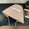 Sombrero de Cubo Rayado Fresco y Sencillo para Mujer, Nuevo Estilo Primavera/Verano 2025, Ala Ancha, Protección UV, Sombrero de Sol