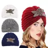 Accesorios de Invierno Transfronterizos de Diamante de Cuatro Hojas Cintas de Lana Sombrero Sombrero Indio Ropa Cálida de Otoño e Invierno Sombrero JDM-138D