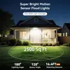 Nova popular lâmpada de rua LED à prova d'água com sensor para iluminação rural de casa e quintal, lâmpada solar para jardim externo