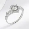 Nuevo Transmisión en Vivo Transfronteriza Venta Caliente Corona de Princesa Ocho Corazones y Ocho Flechas Anillo de Circonita Anillo de Lujo Fabricante de Comercio Exterior Venta al por Mayor