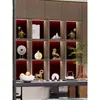Nuevos Adornos Chinos de Lujo Ligero de Gama Alta Muebles Blandos para el Hogar Sala de Estar Oficina Sala de Té Vitrina Estantería Artículos Decorativos
