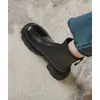 Primer encuentro a mitad de temporada con botines para mujer, el popular estilo nuevo de este año, botas estilo Martin para otoño e invierno, tacón grueso, caña corta, botas elásticas ajustadoras