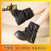 [Link Exclusivo] Novas Botas Calça de Solado Grosso 2025, Botas Femininas de Cano Alto Slim para Outono e Inverno
