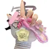 Colgante Flor de Dinero con Lámina Dorada Lanyard para Teléfono Llavero Accesorios Decoración de Dibujos Animados Encanto para Bolso Regalo Accesorio para Teléfono
