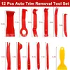 Herramientas de Desmontaje y Montaje para Radio de Coche, Palanca de Plástico para Panel de Instrumentos de Coche, Clips de Recorte Interior de Carrocería, Kit de 24 Piezas