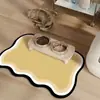 Tapete Simples de Lama de Diatomáceas para Pet, Tapete de Chão para Alimentação de Pets, Absorvente de Água, Secagem Rápida, Jogo Americano para Gatos e Cachorros, Fácil de Cuidar, Tapete que Não Precisa Lavar