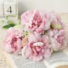 Peônias Artificiais Vintage Europeu Arranjos Florais de Casamento Peônia Decoração Suave Flores Artificiais Fábrica de Origem Suprimentos Florais Atacado