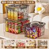 Caja de Almacenamiento Portátil Transparente Snacks Domésticos Libros Juguetes Cosméticos Caja de Almacenamiento Acrílica Caja Organizadora de Gran Capacidad