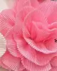 Nuevo en stock flor de rosa hecha a mano DIY estilo coreano corsage tocado accesorios de boda flor de gasa accesorios para ropa
