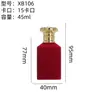 Botella de Perfume Afelpada con Tapa de Aleación de Zinc, Botella Pequeña Recargable, Botella de Vidrio Transparente con Atomizador al por Mayor en Stock, 45ml con Tapa Afelpada