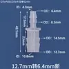 Conector de Plástico Reductor Grueso en T Recto a Través de Manguera Tubería de Agua Tubería de Aire Adaptador Conector Junta de Púa