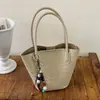 Bolsa tote tipo cubo elegante de gran capacidad transfronteriza, nueva colección otoño 2026, bolso de hombro/bolso cruzado casual y versátil, juego de dos bolsas