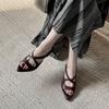 Elegantes, Sexy, Simples y Versátiles Sandalias de Piel de Cabra de Primera Capa con Tiras Cruzadas, Punta Fina Stiletto, Boca de Pez, Cuero Genuino para Mujer, Verano 2025