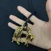 Colar Pingente Leopardo Cor de Café Tendência Único Sexy para Mulheres, Acessório Corrente Longa para Suéter com Cordão de Couro Estilo Vintage para Garotas Descoladas