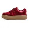 Outono 2025 Novos Sapatos Brancos de Sola Grossa para Mulheres Celebridade da Internet Aumentadores de Altura Nicho Retrô de Cano Baixo Esportivos Tendência Sapatos Casuais Board Shoes