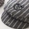 Boina Sombrero de Otoño para Hombres y Mujeres, Sombrero Estilo Coreano para Bebés y Niños, Sombrero de Sol Rayado de Primavera y Otoño para Bebés, Gorra de Béisbol