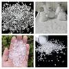 Areia Fina para Fundo de Aquário de Peixes de Jardim, Pedras Paisagísticas para Aquário, Partículas de Areia de Cristal, Acessórios de Preenchimento para Slime, Cascalho de Gelo Triturado Pequeno de 3mm
