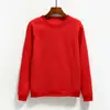 Jaqueta Coreana Simples com Forro de Lã para Outono e Inverno, Unissex, Gola Redonda, Corte Solto, Blusa Lisa para Estudantes, Uniforme de Equipe, Moletom Liso