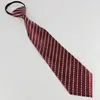 Corbata de Hombre 8cm Formal Nudo Hecho a Mano Sin Nudos Cremallera Camisa de Mujer Negocios Gama Alta Estampada Azul Oscuro Rojo Negro