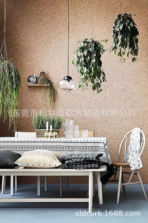 成卷大碎花软木卷材效果