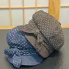 Gorra octagonal de estilo francés con lazo de lunares para mujer, hace que la cara se vea más pequeña, gorra de boina versátil, boina de pintor artística y moderna