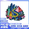 Imanes para Refrigerador de PVC Personalizados Shenzhen World Window Imanes de Goma Blanda Propiedad Intelectual Cultural y Creativa Souvenirs de Viaje Estereoscópico 3D