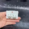 Brincos Fofos de Gato e Cachorro para Outono e Inverno para Mulheres Agulha de Prata S925 Moda Versátil Galvanoplastia Ecológica Acessórios Atacado Yiwu