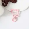 Chaveiro de gato pintado colorido, fecho de mola de liga de zinco animal, pingente de bolsa de boneca, acessório de ferragem decorativo