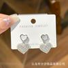 Aretes de Circonia Súper Brillante Aguja de Plata S925 Aretes de Alta Gama para Mujer, Lujo Accesible, Exquisitos Elegantes, Populares Aretes de Primavera y Verano al Por Mayor