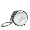 Nova Mini Chave 2m Fivela Trena Aço Inoxidável À Prova d'Água Resistente a Choques Alta Precisão Régua Portátil para Casa e Viagem