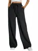 Calça de Moletom Feminina Estilo Americano 2025 Nova Primavera e Outono Cintura Alta Emagrecedora Perna Larga Casual Perna Reta Calça Jogger de Moletom