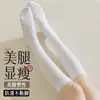 Calcetines de Algodón para Mujer Otoño e Invierno para Adelgazar la Pantorrilla con Micro-Presión, Moldeado Ligero, No Aprietan, Tubo Largo