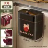 Cubos de Basura de Baño Montados en la Pared con Tapa Cuidadosamente Seleccionados para Uso Doméstico, Gabinetes de Cocina y Contenedores Dedicados para Residuos de Cocina