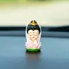 Mini Figuras de Buda y Guanyin, Decoraciones Creativas para Coche, Accesorios para Coche, Set de Decoración para Salpicadero