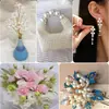 Perla sintética sin agujero, cuentas sueltas, hechas a mano, DIY, cuentas simuladas color blanco arroz, accesorios para abalorios, perlas sintéticas sueltas, venta al por mayor por catty