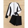 Traje de Buceo de Verano Nueva Llegada Protector Solar Pantalones de Manga Larga Traje de Baño para Mujer Secado Rápido Traje de Baño Conservador Traje de Snorkel Surf