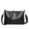 Bolso Bandolera de Hombro de Piel de Cabra Retro Súper Popular Ins Tríptico Bolso Cruzado para Mujer 2020 Popular Bolso de Piel Genuina para Mujer