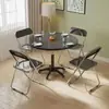 Mesa redonda simple personalizada para sala de estar en casa con ruedas, altura ajustable, adecuada para balcón, mesa auxiliar de ocio, recepción de oficina y mesa de reuniones