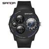 Sanda Nuevo Estilo Constelación Serie de Esfera Grande Reloj Electrónico para Hombre Reloj Multifunción Moda Fresco Reloj para Hombre