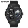 Serie de Relojes Electrónicos para Hombre Sanda Nuevo Estilo Constelación Esfera Grande Multifuncional Moderno y Genial con Funciones Luminosas