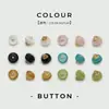 Botones metálicos de cuentas redondas de resina colorida para tops Hanfu y traje Tang, botones de cárdigan, accesorios de botones para cárdigan de punto y camisa