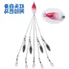 Venta al por mayor de fábrica Señuelo Artificial con Señuelo Duro Alabama Fishing Rig Racimo de Peces Artificiales con 5 Señuelos Duros y Anilla en Ocho Hilos de Anzuelos