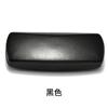 Estuche Biselado para Gafas Imitación Piel de Ternero Moda Negro Flip Iron Case Borde de Arco Distintivo Estuche para Gafas Ópticas LO Imprimible